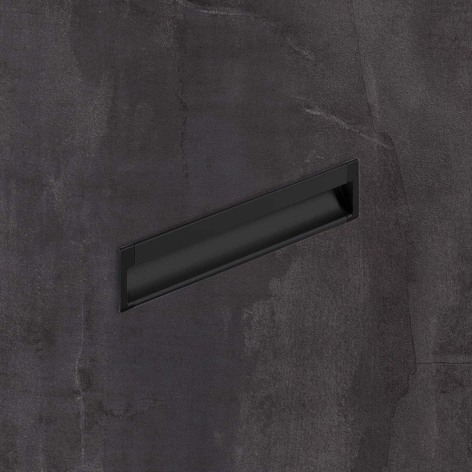 HETTICH Einsetzgriff Spira, L 2000 mm, B 43 mm, H 17.5 mm, Schwarz matt, 9347582