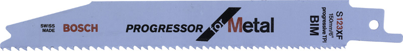 BOSCH Säbelsägeblatt S 123 XF Progressor for Metal, 5er-Pack