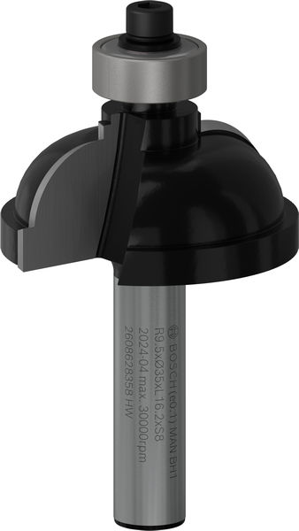 BOSCH Profilfräser F, 8 mm, R1 9,5 mm, D 35 mm, L 16,2 mm, G 59 mm