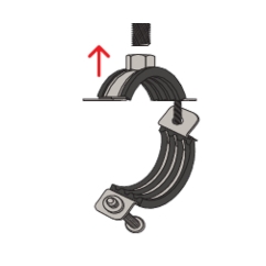 FISCHER Rohrschelle FRS 55-61 M8/M10