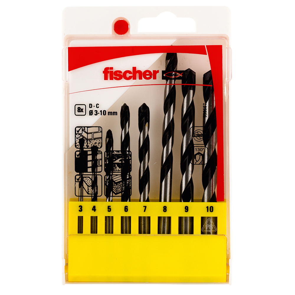 FISCHER Betonbohrer D-C Set 3-10mm P (8)