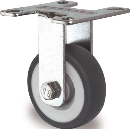 Bockrolle Vollgummi Gleitlager TECWERK