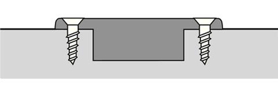 HETTICH Intermat Dicktürscharnier, Türdicke bis 32 mm (Intermat 9936), einliegend, zum Anschrauben (-), 73921