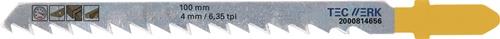 TECWERK Stichsägeblatt Gesamt-L.100mm Zahnt.4mm S.1,27mm 5 St./Karte
