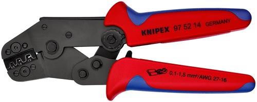KNIPEX Crimpzange kurze Bauform L.195mm 0,1-1,5 (AWG 27-16) mm² KNIPEX