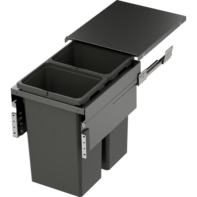 Abfalltrennsystem, ENVI-Space XX Pro, 450er, 2x35 l, lavagrau Vauth Sagel