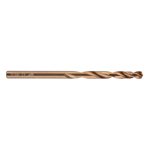 MILWAUKEE 4,5 x 80 mm, HSS-G Co HSS-G RED COBALT Metallbohrer DIN 338