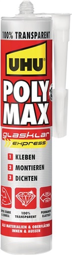 UHU Kleb-/Dichtstoff POLY MAX POWER glasklar 300g Kartusche UHU