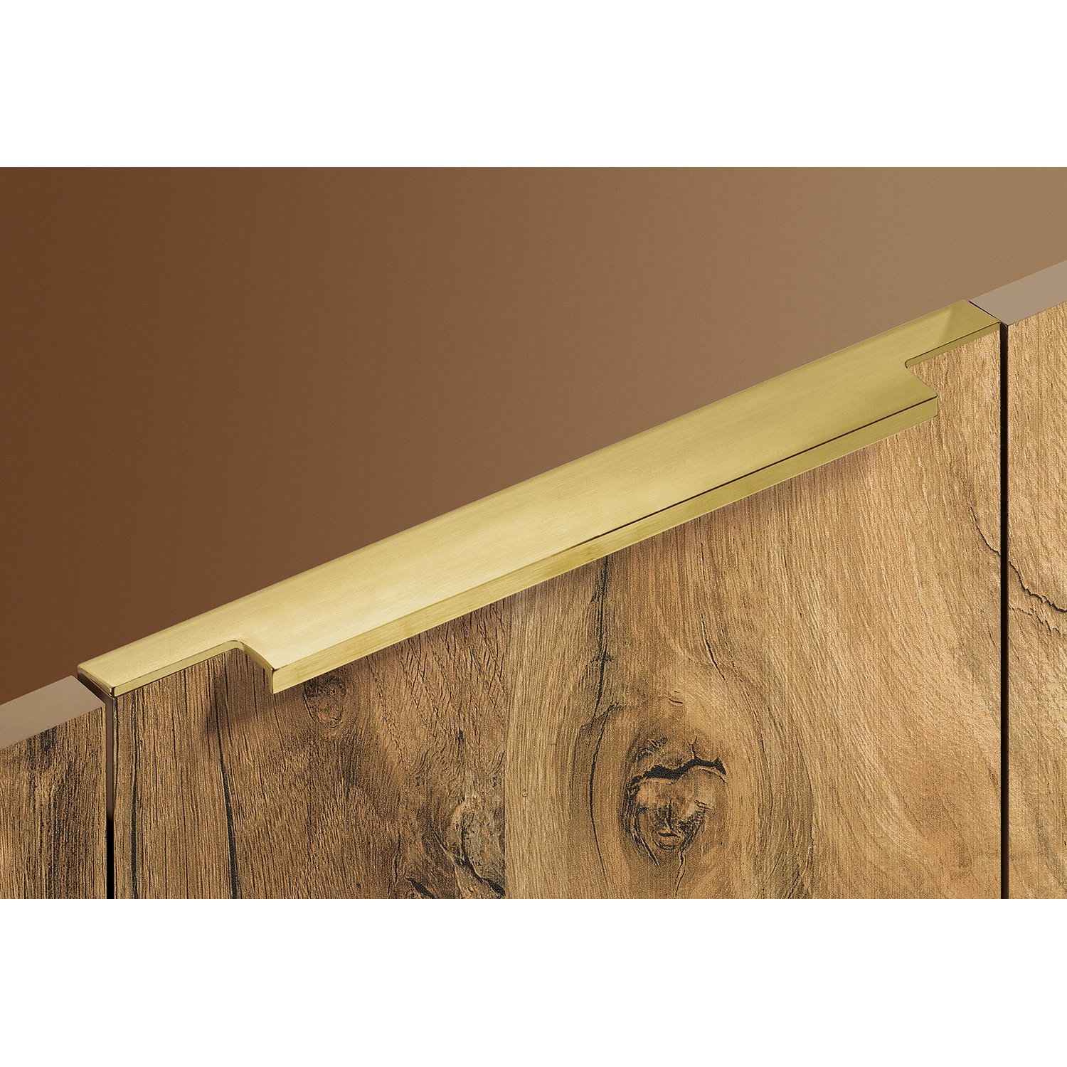 HETTICH Griffleiste Lamezia, L 295 mm, B 39 mm, Gold Optik matt gebürstet, 9265985