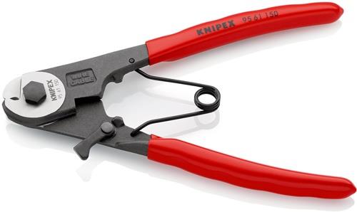 KNIPEX Bowdenzugschneider Gesamt-L.150mm Drahtseil-Ø 3mm pol.Ku.-Überzug KNIPEX