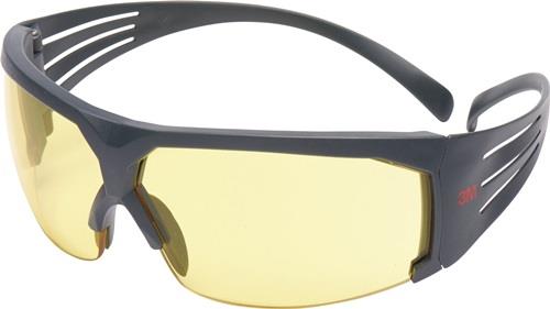 3M Schutzbrille SecureFit™-SF600 EN 166 Bügel grau,Scheibe gelb PC 3M