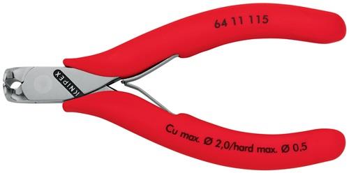 KNIPEX Elektronikvornschn.L.115mm Form 1 Facette nein spiegelpol.Ku.-Überzug KNIPEX