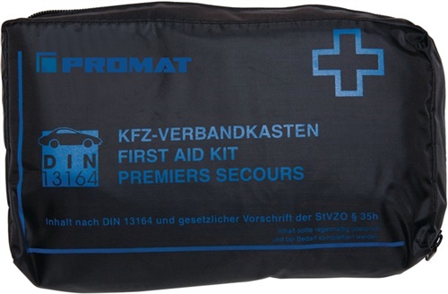 4000386005 KFZ Verbandtasche ultraTRAFFIC BAG B150xH70xT240ca.mm schwarz  PROMAT 4015448731498