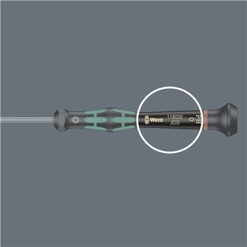 WERA Elektronik-Feinmechanik-Schraubendreher 2054 6-KT.2,5mm Klingen-L.60mm WERA