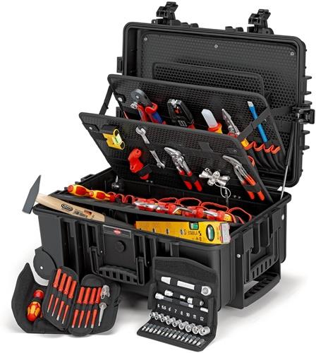 KNIPEX Werkzeugkoffer Robust45 Move 63-tlg.Koffer a.schlagfestem PP f.Elektriker KNIPEX