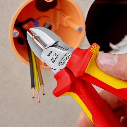 KNIPEX Seitenschneider L.160mm VDE Mehrkomp.-Hüllen KNIPEX KNIPEX Seitenschneider L.160mm VDE Mehrkomp.-Hüllen KNIPEX