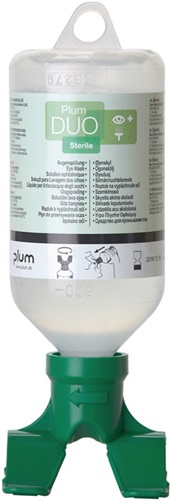 PLUM Augenspülflasche DUO 0,5l 3 Jahre (ungeöffnete Flasche) DIN EN15154-4 PLUM