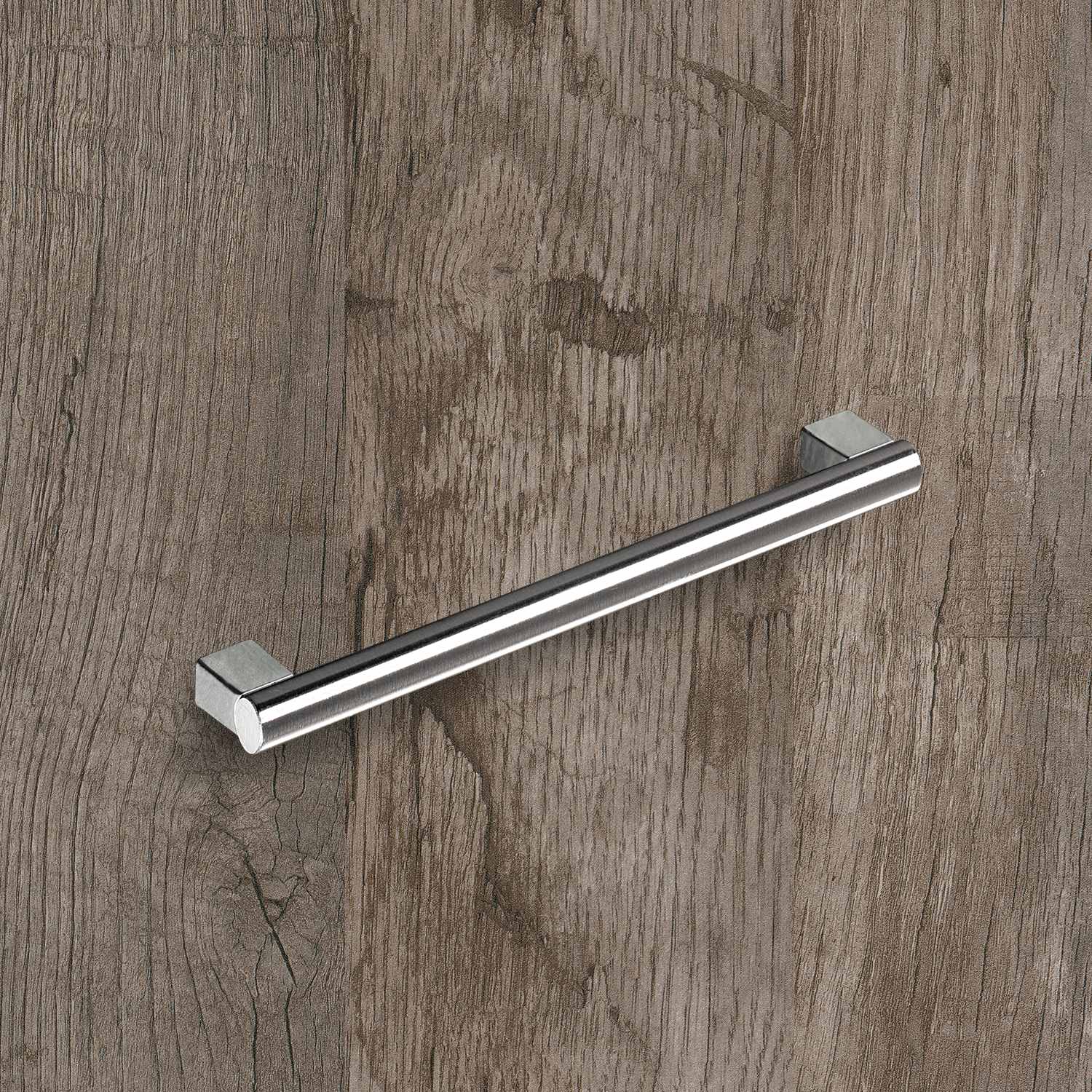 HETTICH Griff Vieste, •–• 128, L 152 mm, H 30 mm, ø 12 mm, Edelstahl Optik gebürstet, 9995498