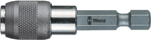 WERA Bithalter 895/4/1 K 1/4 Zoll F 6,3 1/4 Zoll C 6,3 SWF L.52mm WERA
