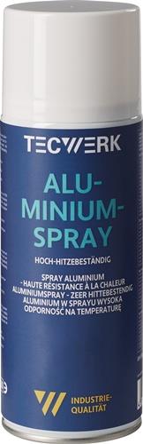 TECWERK Aluminiumspray b.+500GradC hellsilber,glänzend 400ml Spraydose TECWERK