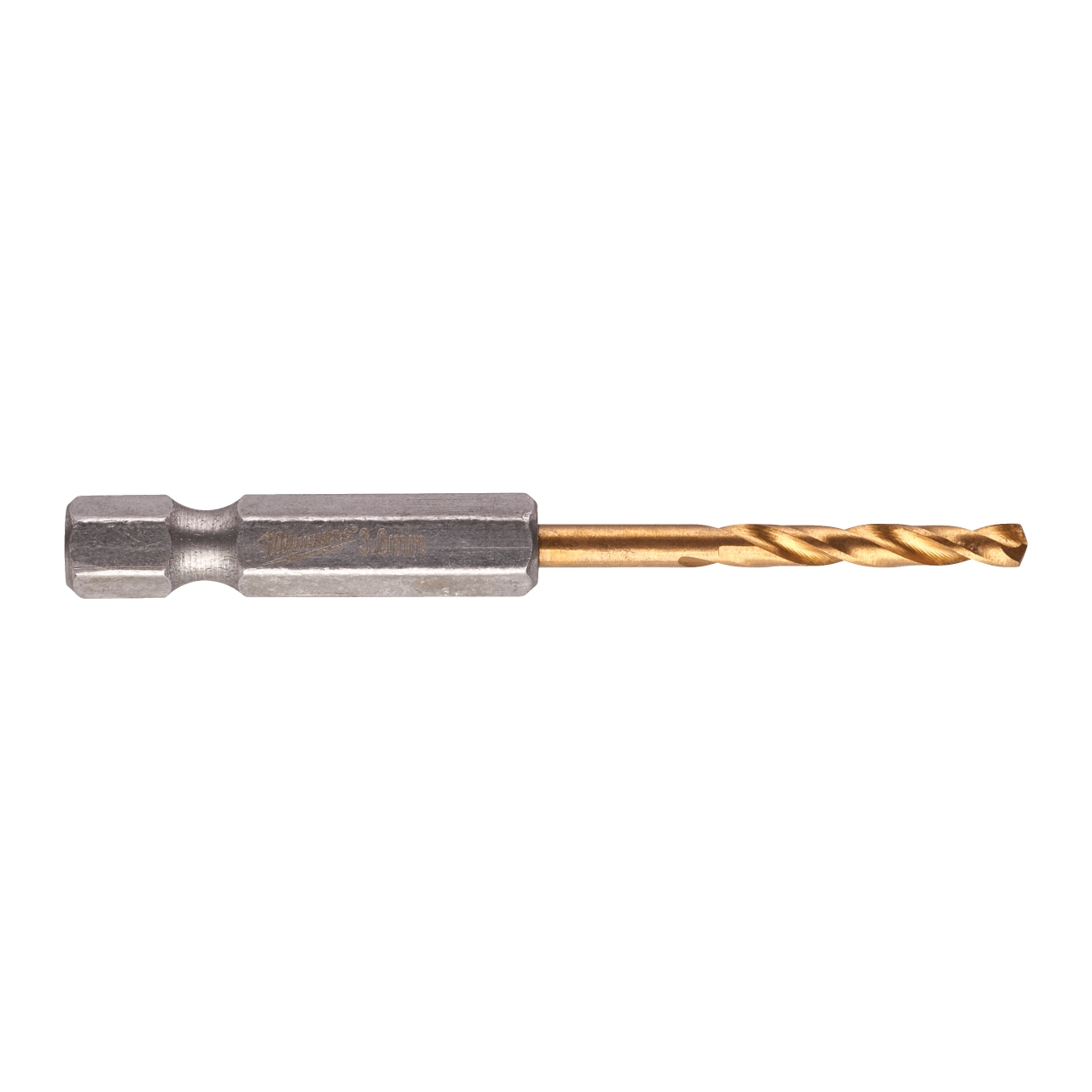 MILWAUKEE 3,0 x 65 mm SHOCKWAVE Metallbohrer HSS-G RED HEX Titan 1/4"