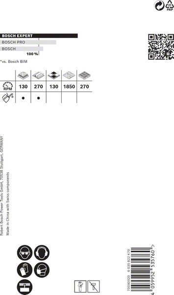 BOSCH EXPERT Tough Material Lochsäge, 64 x 60 mm. Für Dreh- und Schlagbohrer