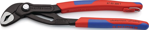 KNIPEX Wasserpumpenzange Cobra® L.250mm Spann-W.46mm pol.Mehrkomp.-Hülle m.Öse KNIPEX