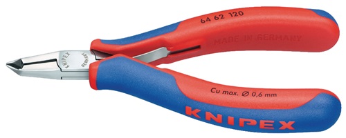 KNIPEX Elektronikvornschn.L.120mm Form 6 Facette ja,kleine spiegelpol.Mehrkomp.-Hüllen