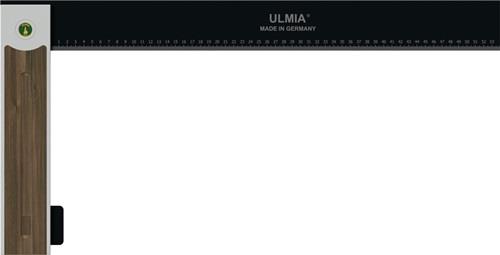 ULMIA Winkel Alu-Line 500 Schenkel-L.600mm Griff-L.305mm justierbar Alu./STA/Nussbaum