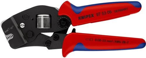 KNIPEX Crimpzange Gesamt-L.190mm 0,08-10,0 (AWG 28-7) mm² brün.Mehrkomp.-Hüllen KNIPEX