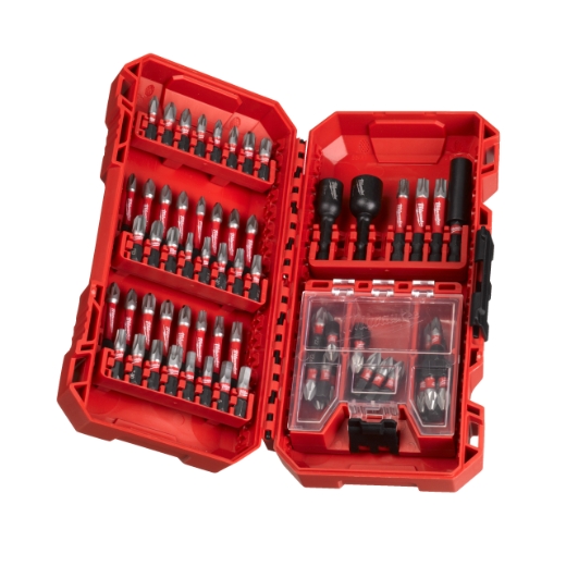 MILWAUKEE 70-tlg. Set in PACKOUT kompatibler Kassette SHOCKWAVE Set Bohren & Schrauben