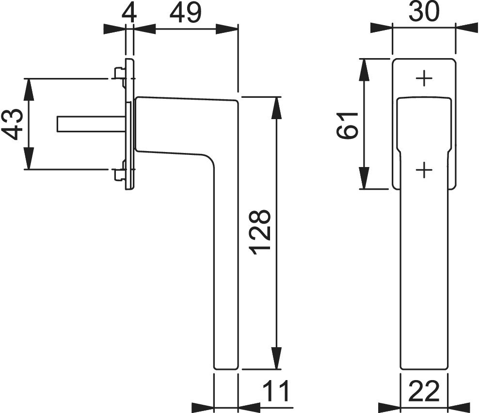 HOPPE® Fenstergriff Austin 0769/U959, mit Schrauben, Aluminium, 11833355 HOPPE® Fenstergriff Austin 0769/U959, mit Schrauben, Aluminium, 11833355