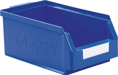 RASTERPLAN Sichtlagerkasten L350xB200xH150mm PE blau RASTERPLAN