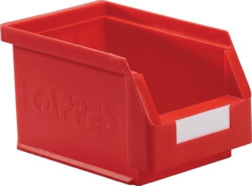 KAPPES Sichtlagerkasten L230xB140xH130mm PE rot RASTERPLAN