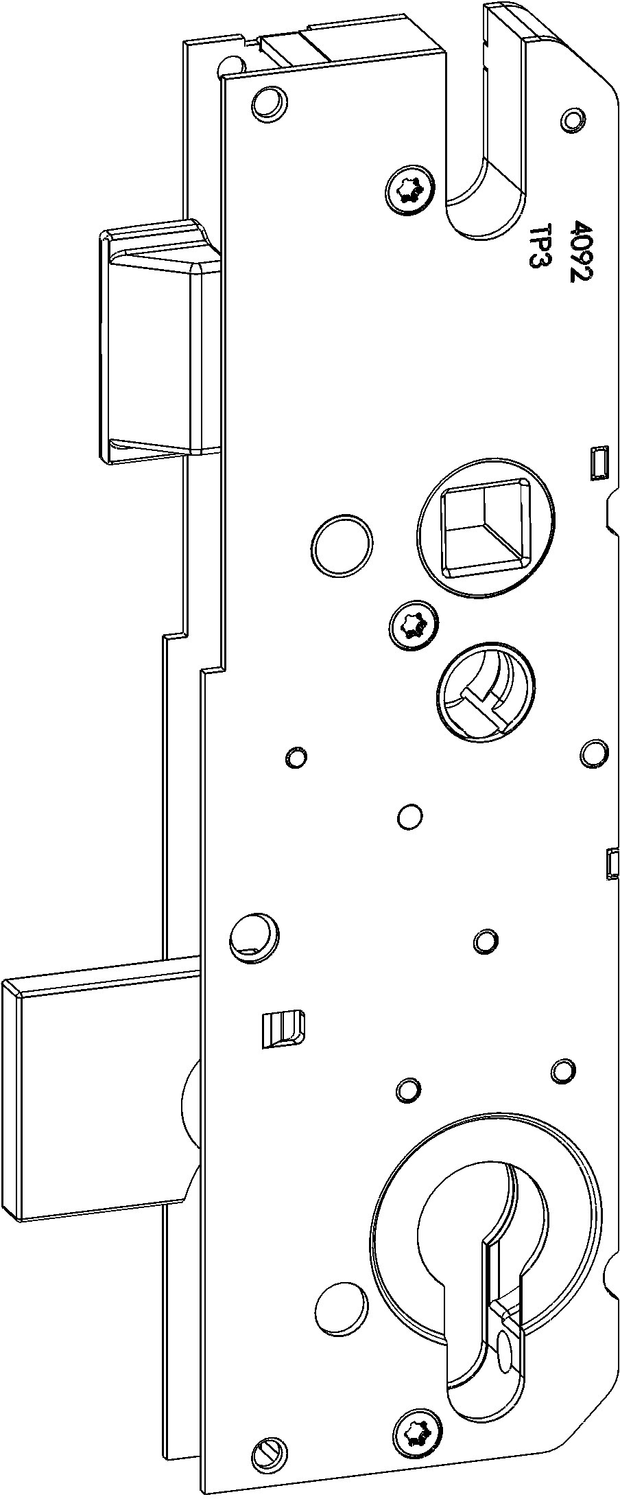 WINKHAUS Schlosskasten STV G3 SK TP3, 10/92, umstellbare Falle, Stahl WINKHAUS Schlosskasten STV G3 SK TP3, 10/92, umstellbare Falle, Stahl