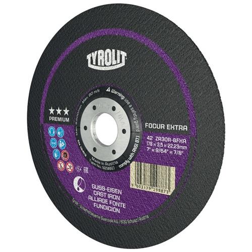TYROLIT Trennscheibe PREMIUM FOCUR EXTRA D230x3mm gekr.Bohr.22,23mm TYROLIT