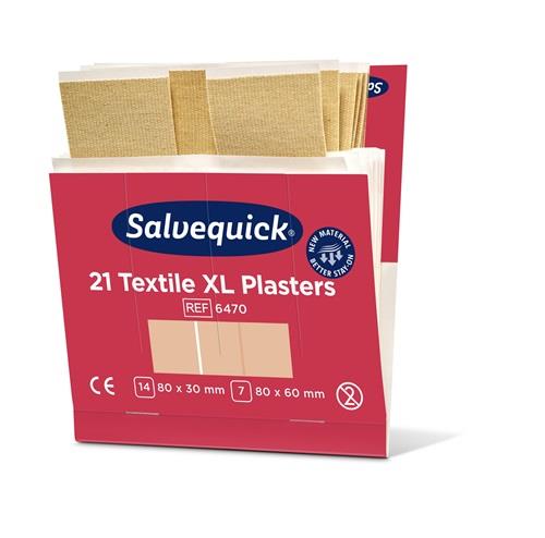 SALVEQUICK Pflasterstrips Salvequick Textilpflaster ext.gr.6Nachfüllpack je 21St.SALVEQUICK