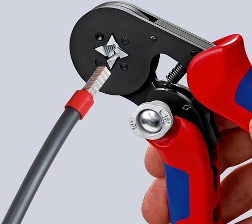 KNIPEX Aderendhülsenzange L.180mm 0,08-10,0+16,0 (AWG 28-5) mm² brün.Mehrkomp.-Hüllen KNIPEX Aderendhülsenzange L.180mm 0,08-10,0+16,0 (AWG 28-5) mm² brün.Mehrkomp.-Hüllen