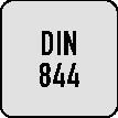 PROMAT Bohrnutenfräser DIN 844 Typ W D.8mm HSS-Co8 Weldon Z.3 lang PROMAT