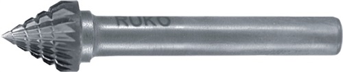 RUKO Frässtift KSJ D.12mm Kopf-L.11mm Schaft-D.6mm HM Verz.KVZ 4 RUKO