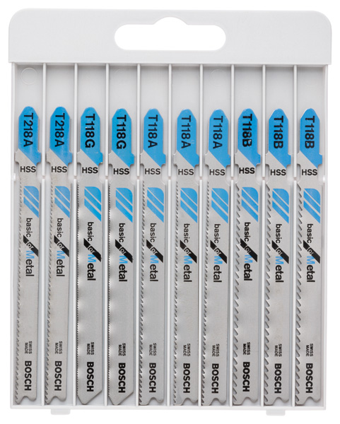 BOSCH Stichsägeblatt-Set Basic for Metal, 10-teilig