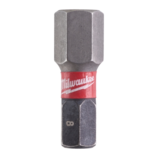 MILWAUKEE Hex 8 / 25 mm Schrauberbit SHOCKWAVE