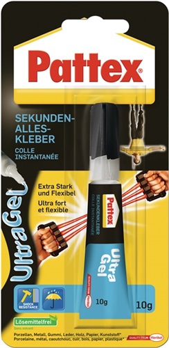 PATTEX Sekundenkleber Ultra Gel 10g farblos Tube PATTEX