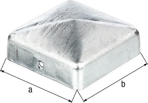 GAH Pfostenkappe 70x70mm eck.flache Form VA ma GAH