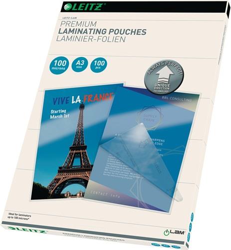 LEITZ Laminierfolie DIN A3 L426xB303mm Folienstärke 100 µm KT=100 St.LEITZ