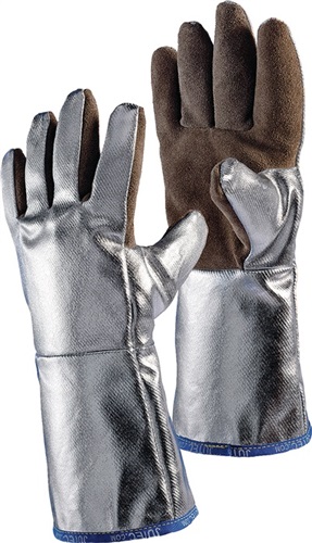 JUTEC Hitzesch.handsch.5-Finger Universal braun/silber Spaltled.alumin.Preox-Aramid JUTEC Hitzesch.handsch.5-Finger Universal braun/silber Spaltled.alumin.Preox-Aramid