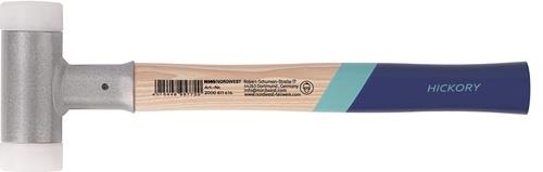TECWERK Schonhammer L.385mm Kopf-D.50mm Hickory rückschlagfrei hart Nyl.weiß TECWERK