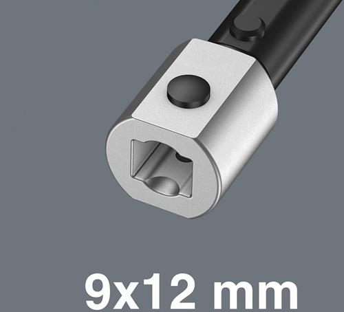 WERA Einsteckmaulschlüssel 7870 Joker S SW 10-13mm 9x12mm WERA