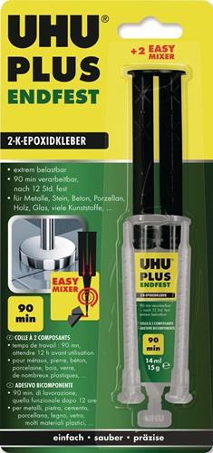 UHU 2K-Epoxidharzklebstoff PLUS ENDFEST 15g gelblich Doppelspritze UHU