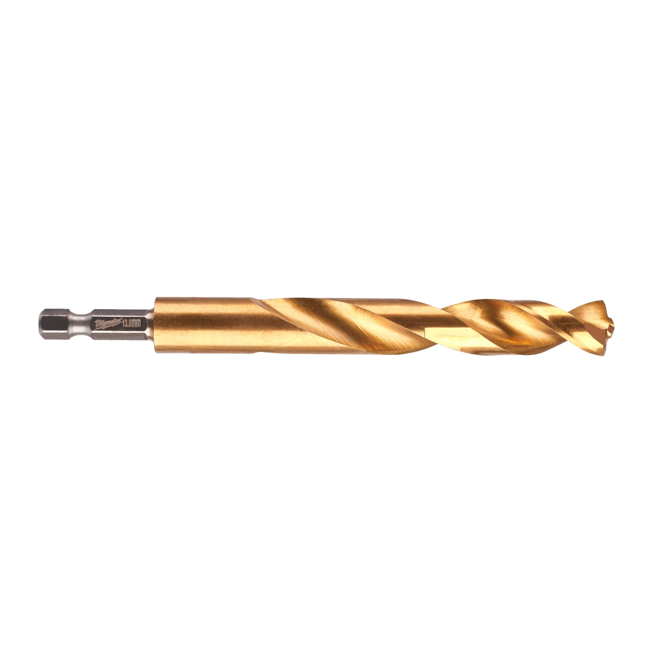 MILWAUKEE 13,0 x 130 mm SHOCKWAVE Metallbohrer HSS-G RED HEX Titan 1/4"